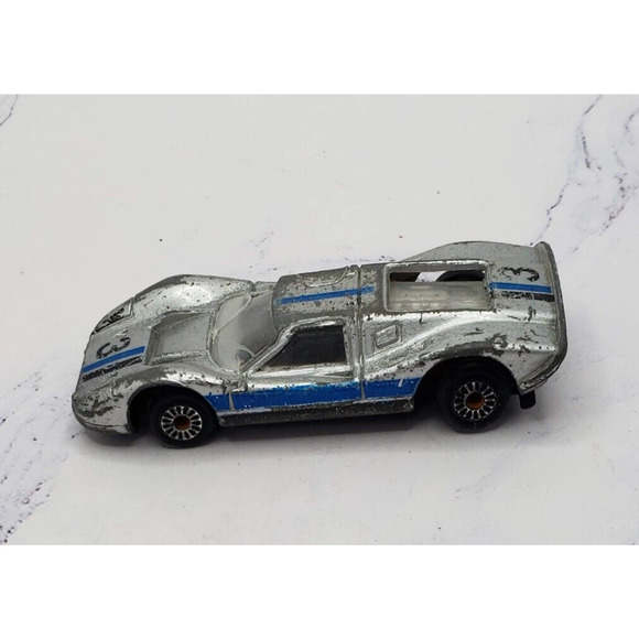 Zylmex Zee D53 Ford MK IV GT Silver Black Blue #3 Hong Kong Diecast Car 1:64 - Picture 1 of 7